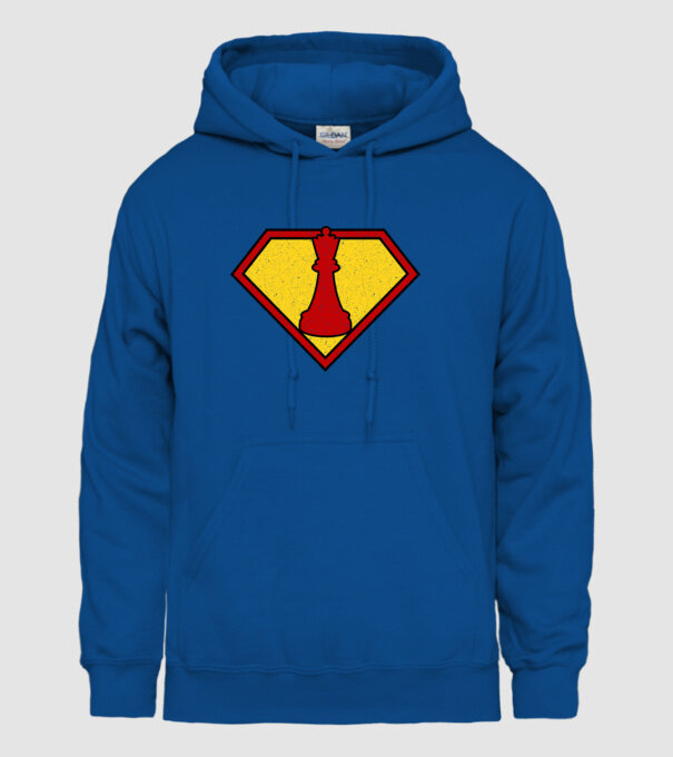 SuperChess regină model albastru regal pe tricou