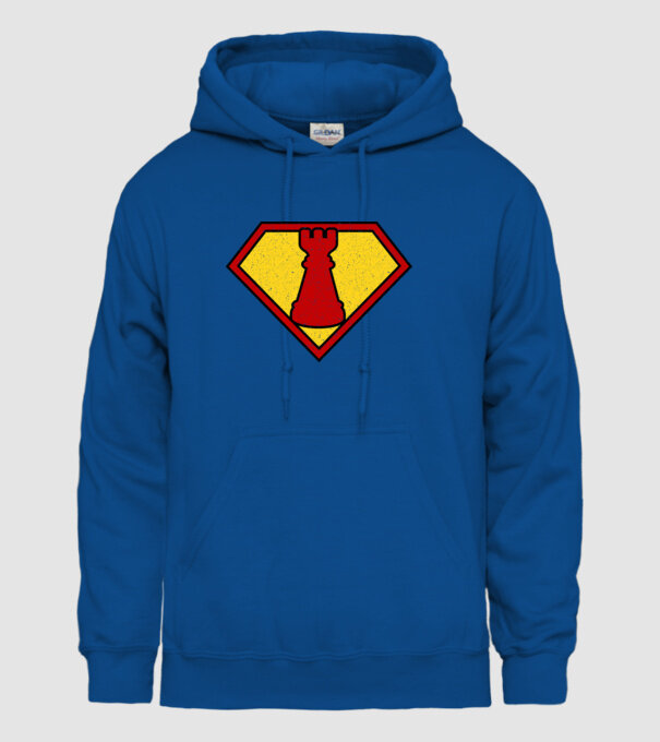 SuperChess turnul de sah model albastru regal pe tricou