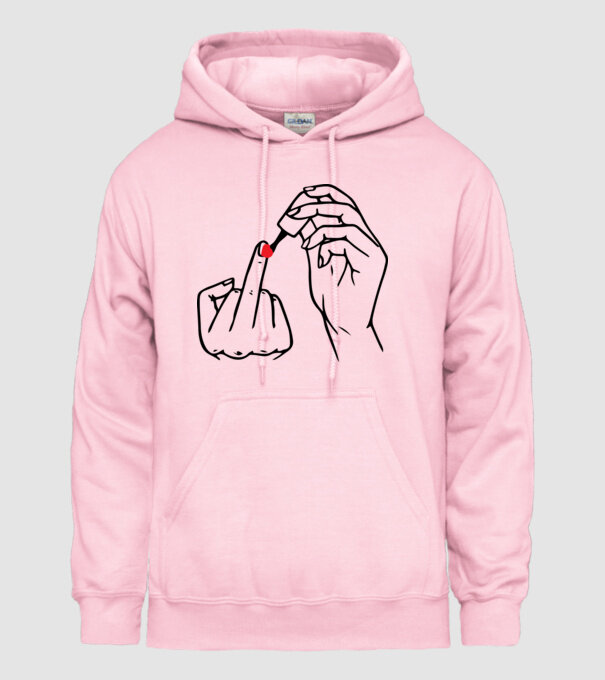 Nail polish Fuck U model roz deschis pe tricou