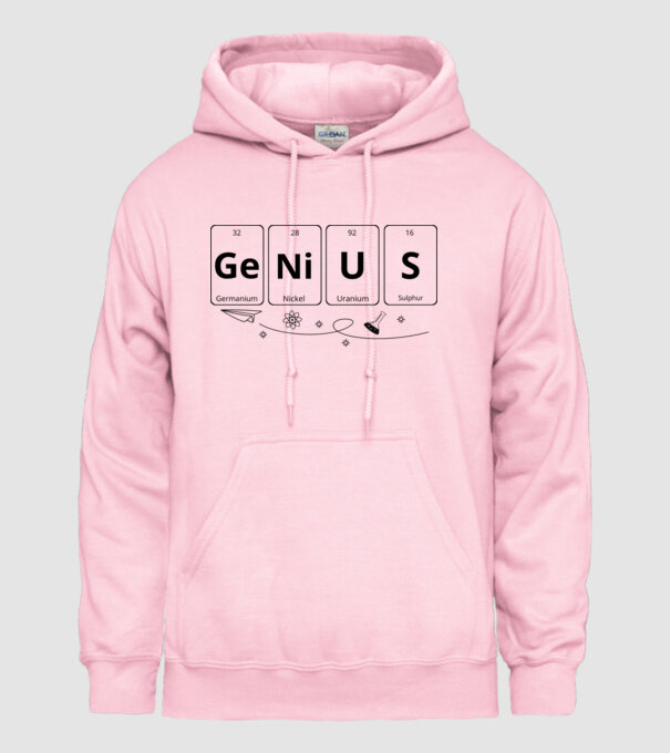 Genius periodic model roz deschis pe tricou