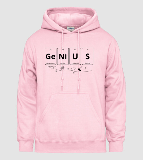 Genius periodic model roz deschis pe tricou