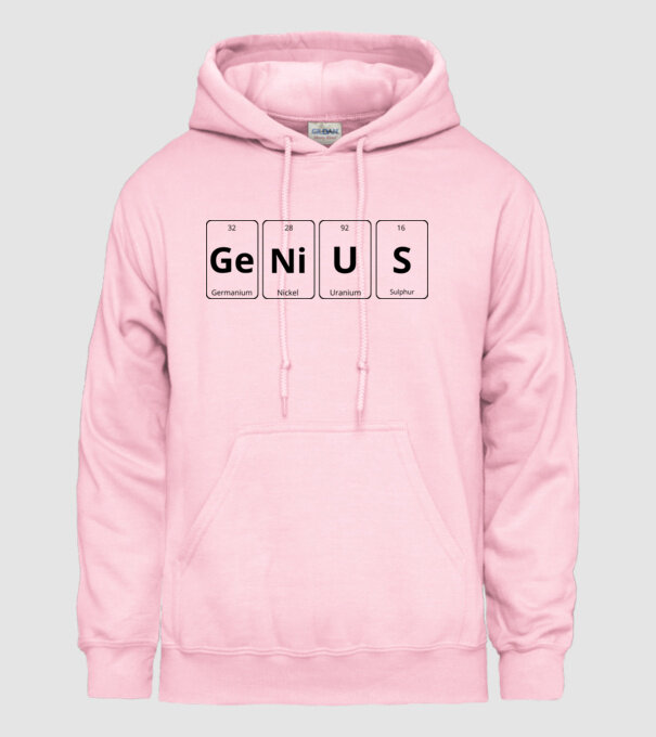 Genius periodic model roz deschis pe tricou