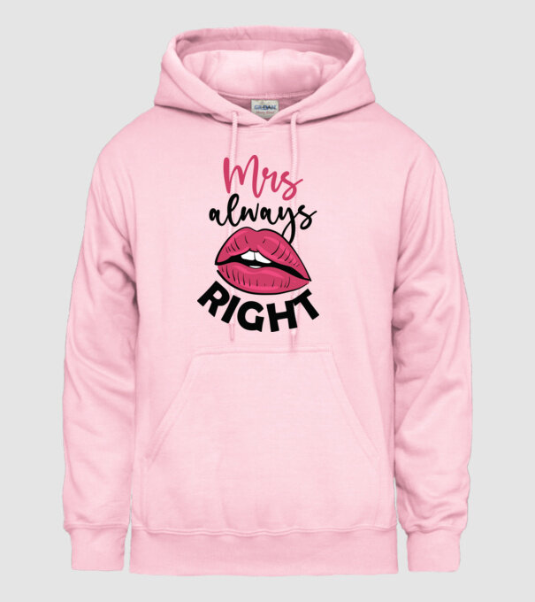 Mrs always right model roz deschis pe tricou