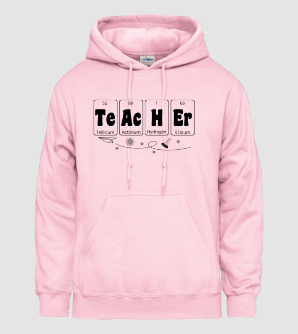 Teacher periodic model roz deschis pe tricou
