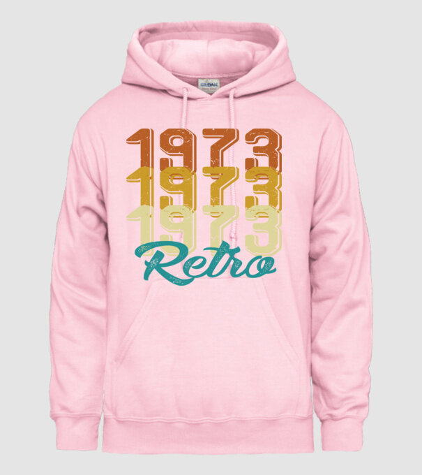 1973 retro model roz deschis pe tricou