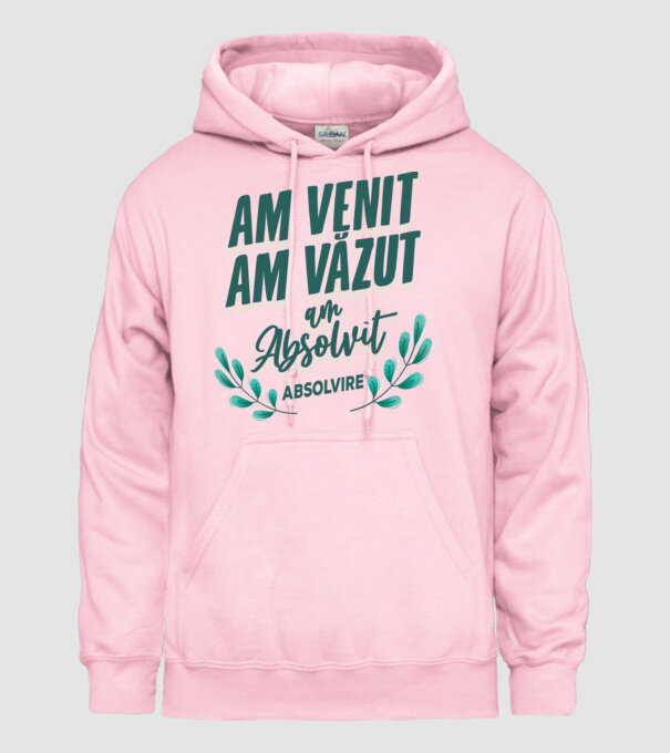 Absolvire model roz deschis pe tricou