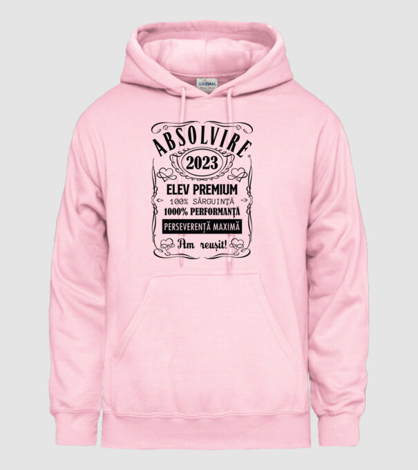 Absolvire Premium model roz deschis pe tricou