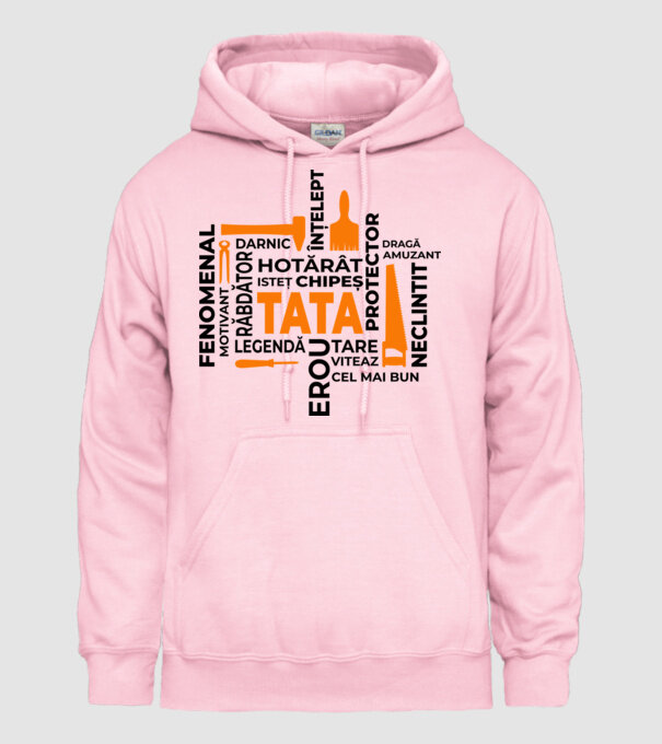 Acronimele tatălui model roz deschis pe tricou