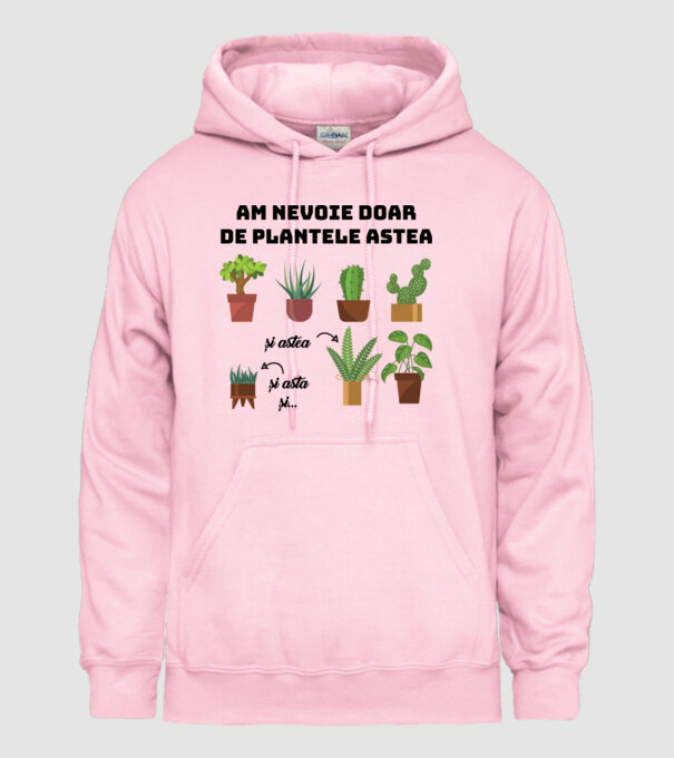 am nevoie doar de plantele astea model roz deschis pe tricou
