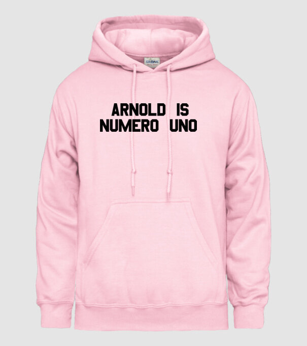 Arnold is Numero Uno model roz deschis pe tricou