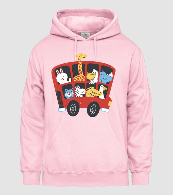 Autobuze model roz deschis pe tricou