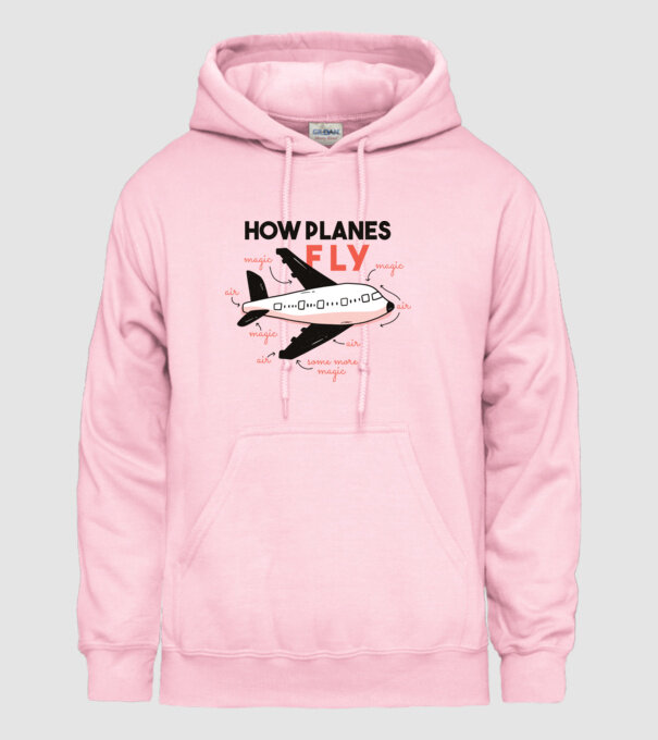 Avioane model roz deschis pe tricou