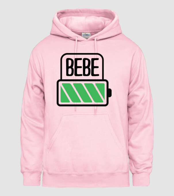 Bebe încărcat model roz deschis pe tricou