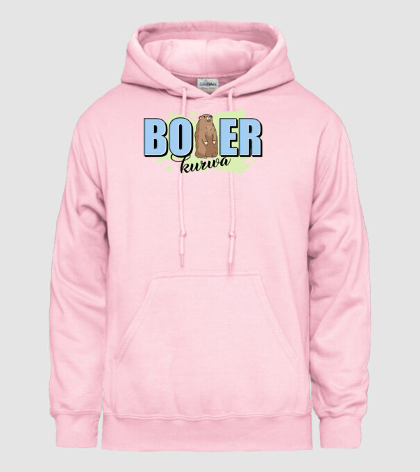 Bober Kurwa model roz deschis pe tricou