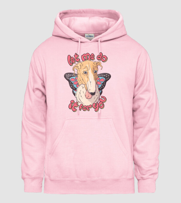 BORZOI let me do it for you fairy model roz deschis pe tricou