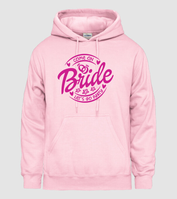 Bride Barbie lets go party model roz deschis pe tricou