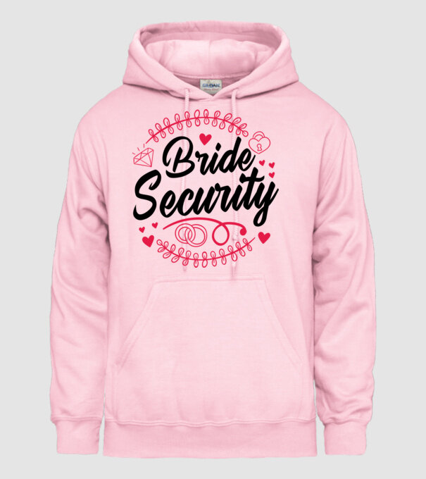 Bride Security model roz deschis pe tricou
