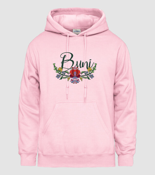 Buni model roz deschis pe tricou