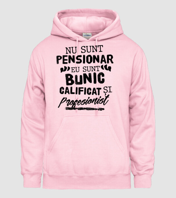 Bunicul profesionist model roz deschis pe tricou