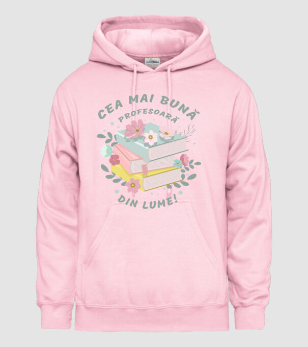 Cea mai bună profesoară din lume model roz deschis pe tricou