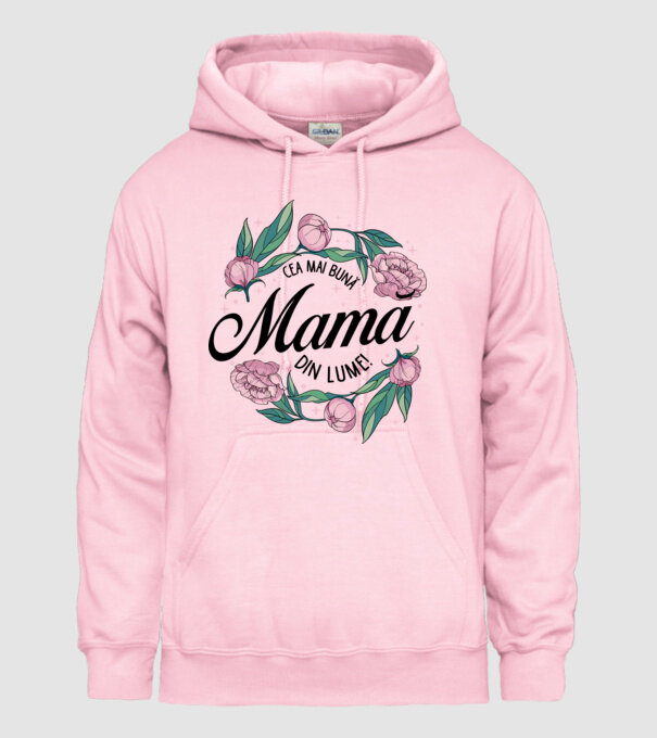 Cea mai bună mamă din lume model roz deschis pe tricou