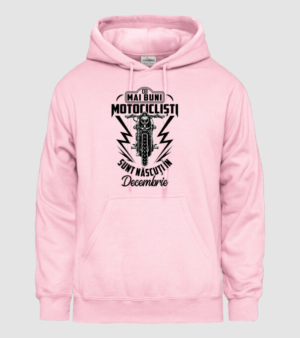 Cei mai buni motocicliști sunt născuți în Decembrie model roz deschis pe tricou