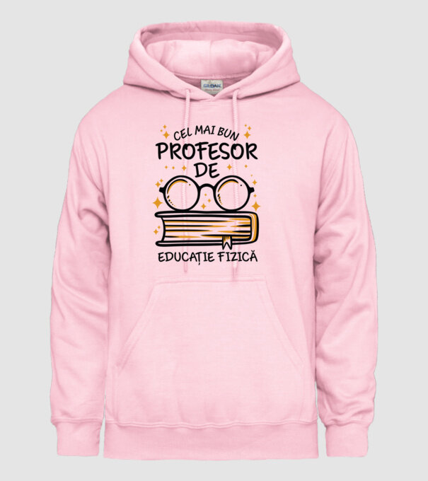 Cel mai profesor educație fizică model roz deschis pe tricou