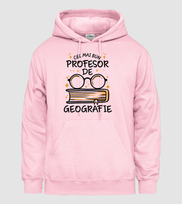 Cel mai profesor geografie model roz deschis pe tricou