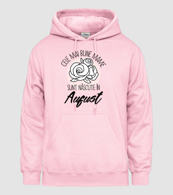 Cele mai bune mame sunt născute în August model roz deschis pe tricou