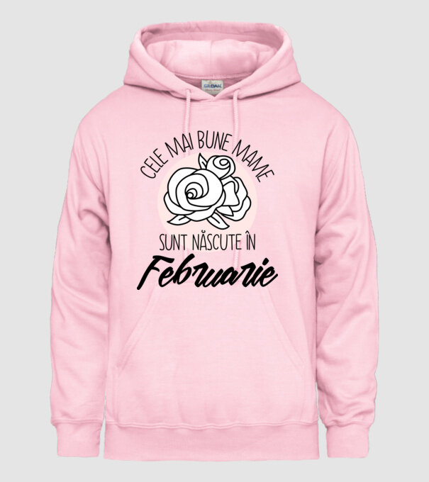 Cele mai bune mame sunt născute în Februarie model roz deschis pe tricou