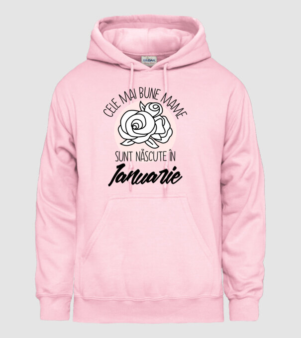 Cele mai bune mame sunt născute în Ianuarie model roz deschis pe tricou