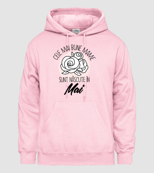 Cele mai bune mame sunt născute în Mai model roz deschis pe tricou