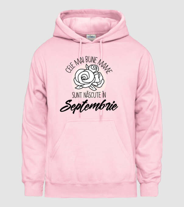 Cele mai bune mame sunt născute Septembrie model roz deschis pe tricou