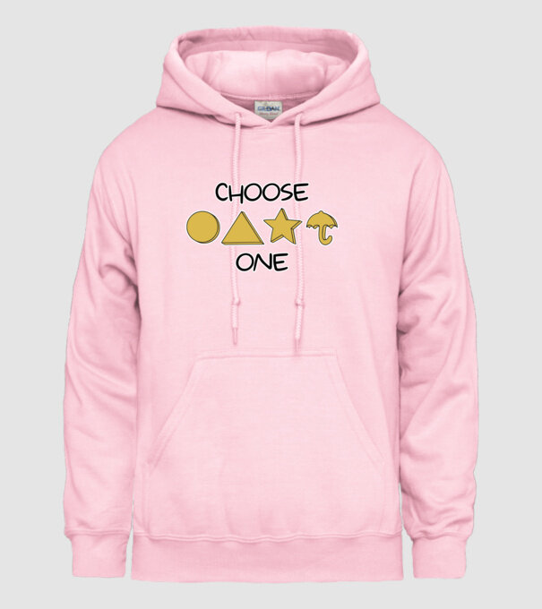 choose one squid game model roz deschis pe tricou