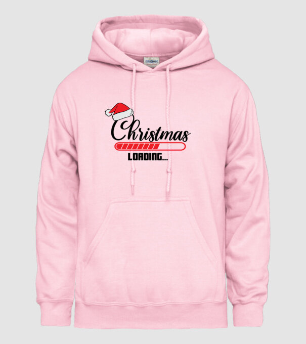 Christmas is loading model roz deschis pe tricou