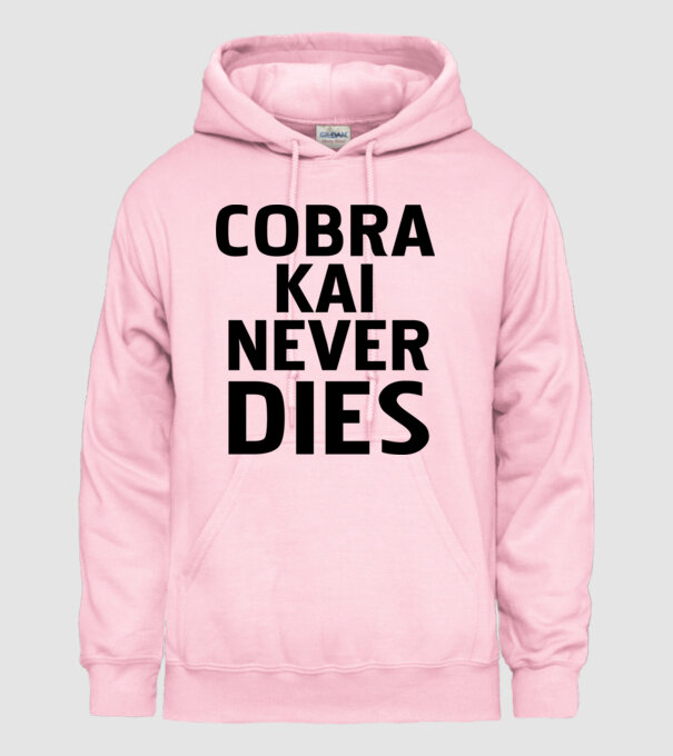 cobra kai never dies model roz deschis pe tricou