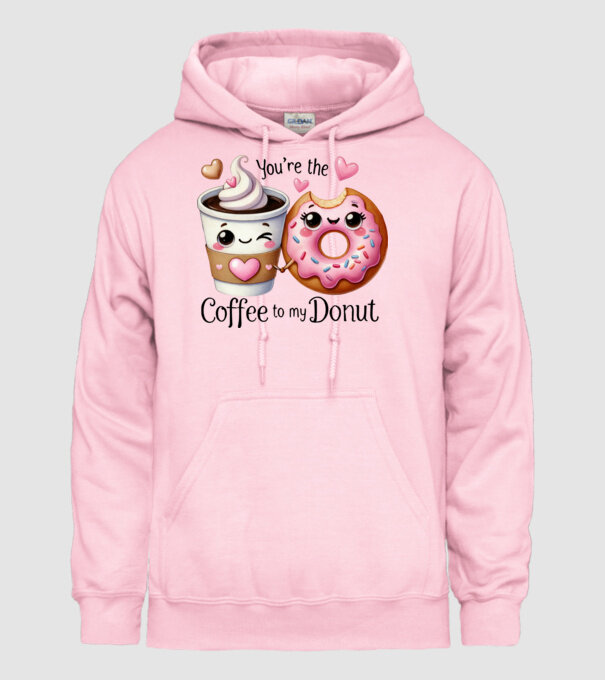 Coffee to my Donut model roz deschis pe tricou