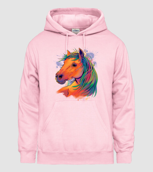 Colorful Horse model roz deschis pe tricou