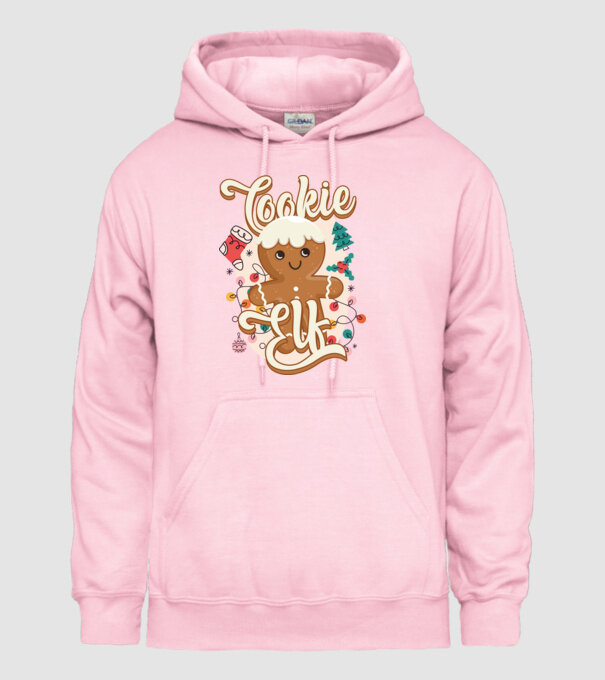 Cookie elf model roz deschis pe tricou