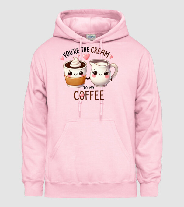 Cream to my Coffee model roz deschis pe tricou