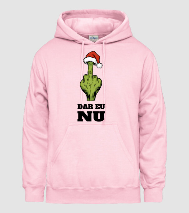 Dar eu NU alb model roz deschis pe tricou