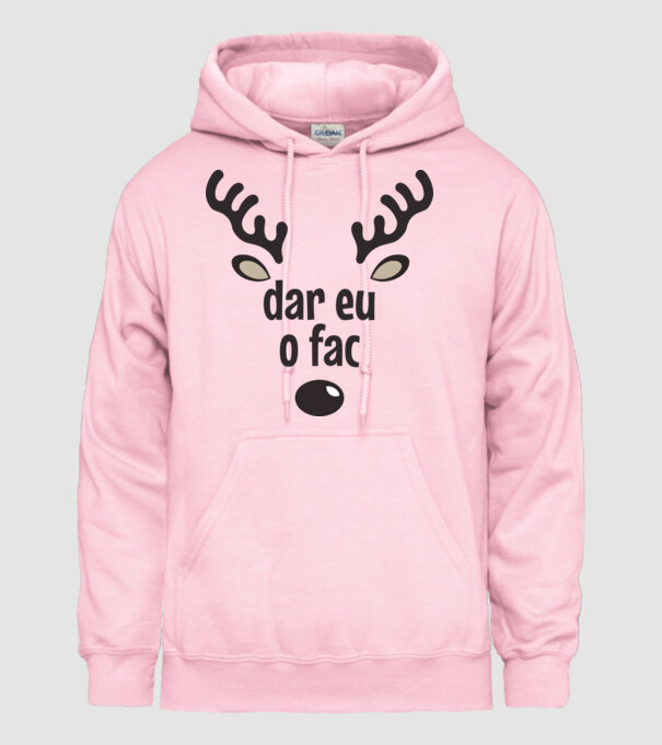 Dar eu o fac crăciun chiar căprioară Alb model roz deschis pe tricou
