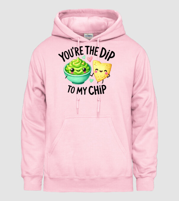 Dip to my Chip model roz deschis pe tricou