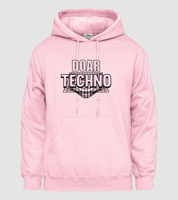 Doar techno model roz deschis pe tricou