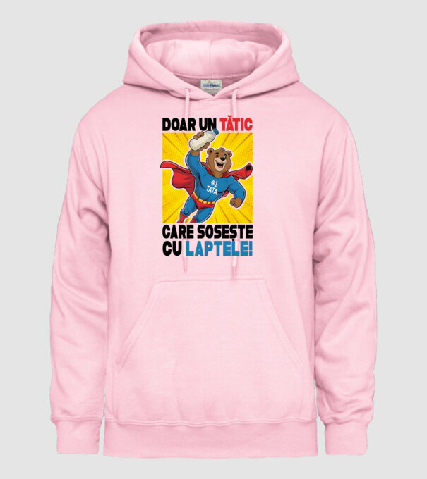 Doar un Tătic Care sosește cu laptele model roz deschis pe tricou