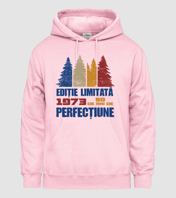Ediție limitată 1973 - 50 de ani de perfecțiune model roz deschis pe tricou