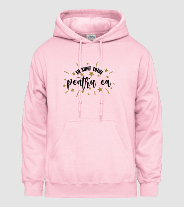 Eu sunt totul pentru el/ ea model roz deschis pe tricou
