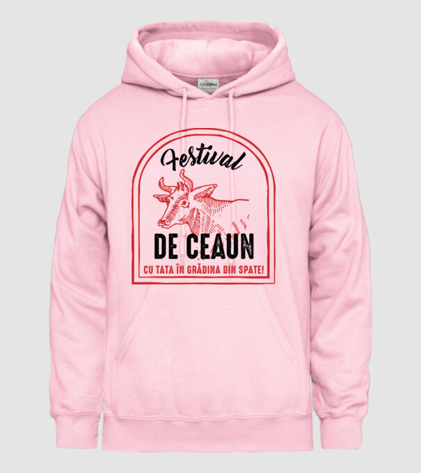 Festival de ceaun - cu tata în grădina din spate! model roz deschis pe tricou
