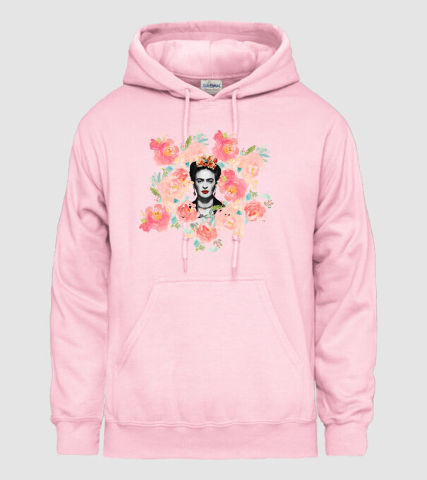Frida Kahlo 2 model roz deschis pe tricou