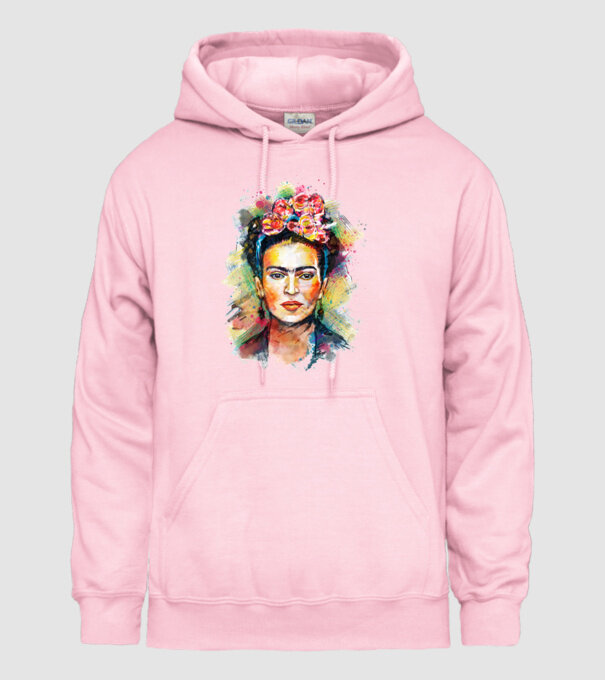Frida Kahlo model roz deschis pe tricou